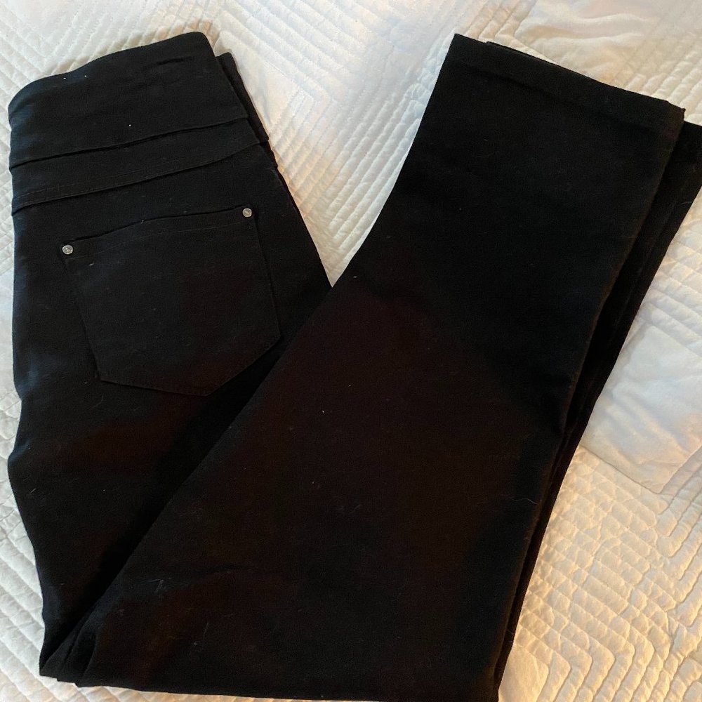 EUCTime & Tru Black Stretch Denim Pull Up Pants sz sm-4/6